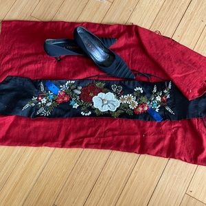 TEMPESTA Hand Embroidered sash- belt
